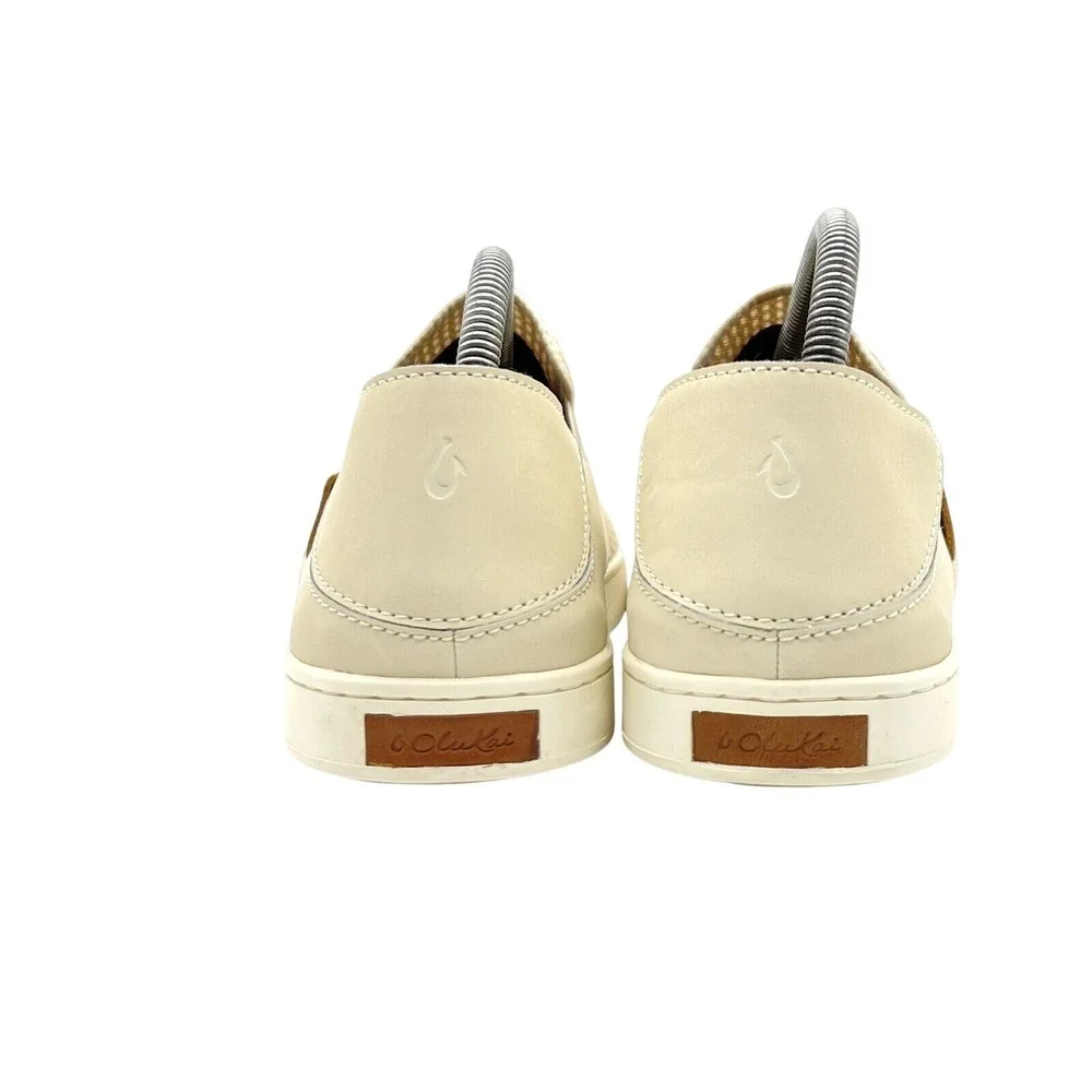 OluKai Pehuea Womens 11 Beige‎ Mesh Slip On Sneakers Drop-In Heel 20271-2020